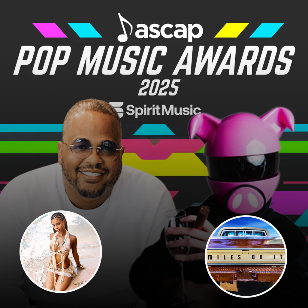 Spirit Music Celebrates ASCAP Pop Award Wins for “Water” and “Miles On It”